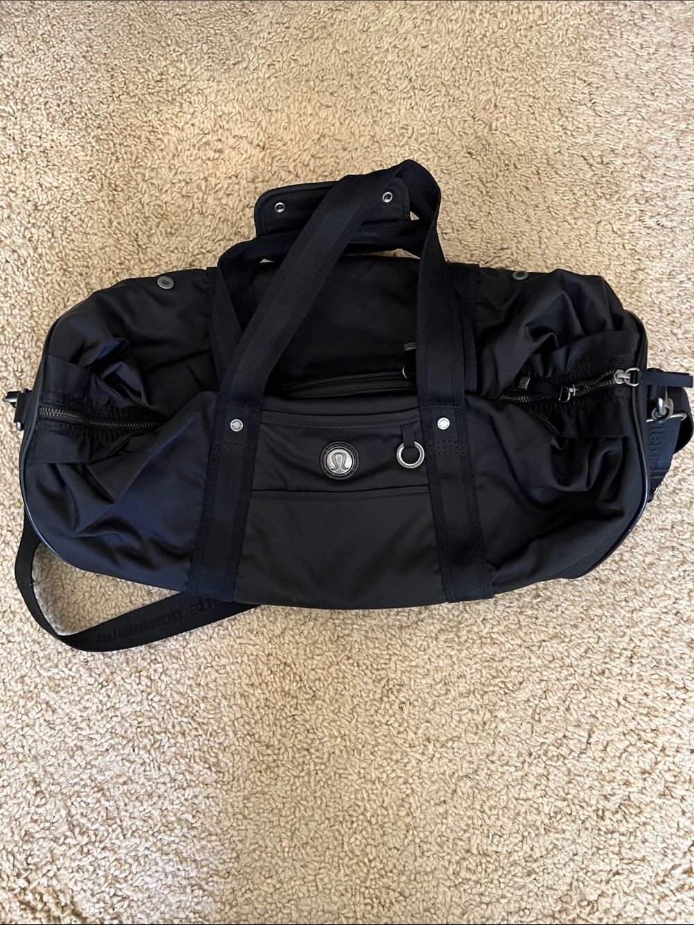 lululemon athletica Black Duffel Bag